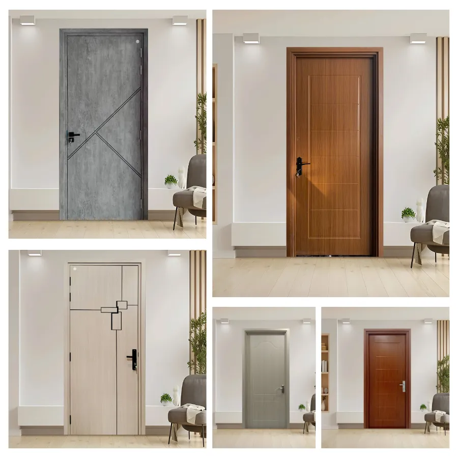Mẫu cửa nhựa Composite phủ da