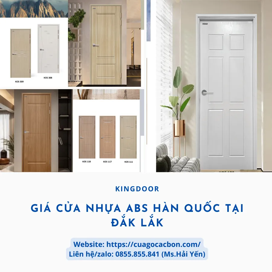 Tin tức Giá Cửa Nhựa ABS Hàn Quốc Chính Hãng Tại Đắk Lắk